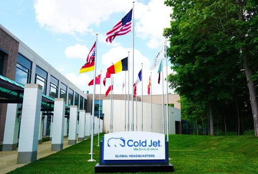 Photograph showing the front of Cold Jet's headquarters