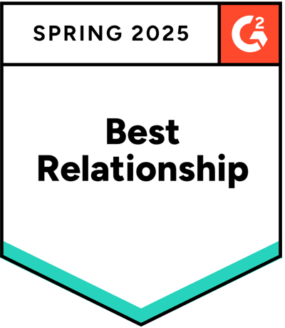 G2 Best Relationship Award, Winter 2024