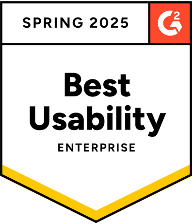 G2 Badge Best Usability Enterprise 