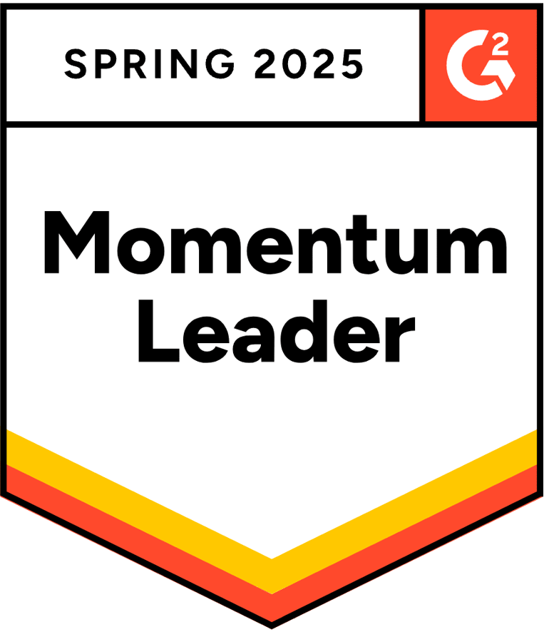 G2 Badge: Momentum Leader, Summer 2023